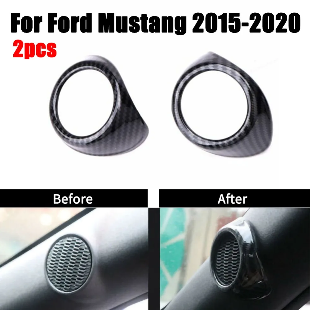 2PCS Carbon Fiber Car Door Stereo Speaker Cover Trim A pillar Column Tweeter fit for Ford Mustang 2015 2016 2017 2018
2PCS Carbon Fiber Car Door Stereo Speaker Cover Trim A pillar Column Tweeter fit for Ford Mustang 2015 2016 2017 2018