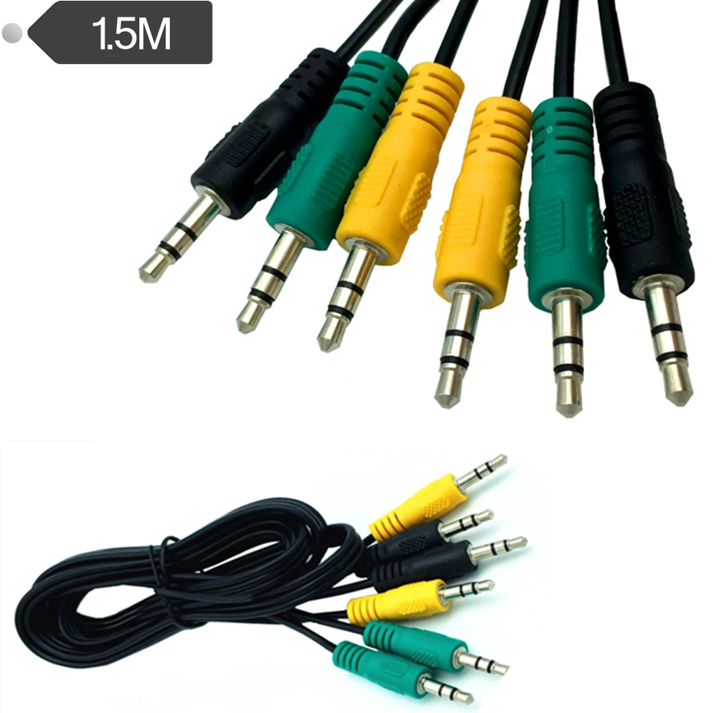 3X3.5mm (1/8") TRS Male Plug to 3X3.5mm (1/8") TRS Male Plug Stereo Audio cable 1.5m
3X3.5mm (1/8") TRS Male Plug to 3X3.5mm (1/8") TRS Male Plug Stereo Audio cable 1.5m