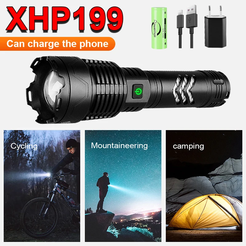 Most Powerful XHP199 LED Flashlights High Power LED Torch XHP160 16 Core Rechargeable Tactical Flash Light 26650 Hunting Lantern
Most Powerful XHP199 LED Flashlights High Power LED Torch XHP160 16 Core Rechargeable Tactical Flash Light 26650 Hunting Lantern