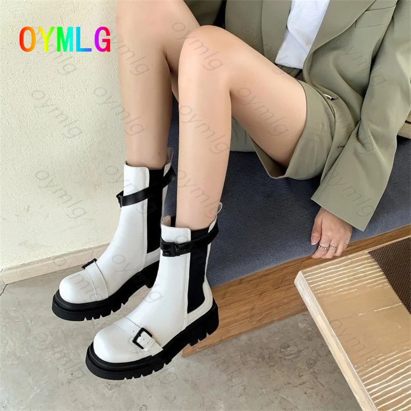 2021 autumn winter thick-soled all-match British style Martin boots thick-heeled medium tube sponge cake bottom smoke tube boots
2021 autumn winter thick-soled all-match British style Martin boots thick-heeled medium tube sponge cake bottom smoke tube boots