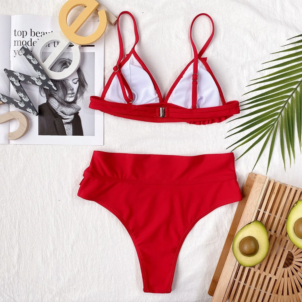 2021 New Ruffle High Waist Bikini Swimwear Women Push Up Swimsuit Female Brazilian Bathing Suits Summer Beach Wear Swimming Suit
2021 New Ruffle High Waist Bikini Swimwear Women Push Up Swimsuit Female Brazilian Bathing Suits Summer Beach Wear Swimming Suit