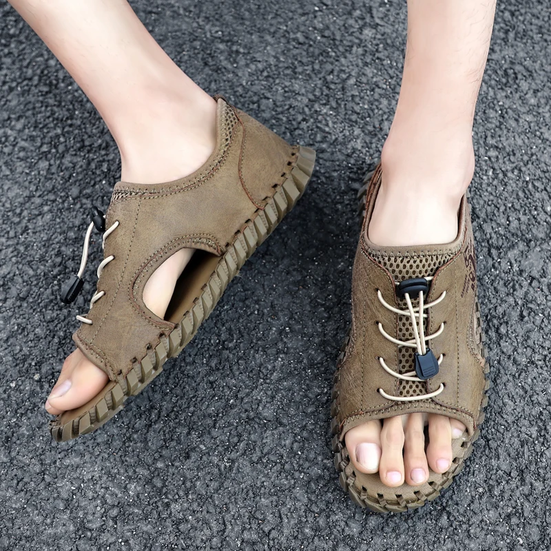 Summer Men Sandals Beach Men Flip Flop Handmade Men's Casual Shoes Outdoor Wading Shoes Comfortable Men's Sandals Sneakers
Summer Men Sandals Beach Men Flip Flop Handmade Men's Casual Shoes Outdoor Wading Shoes Comfortable Men's Sandals Sneakers