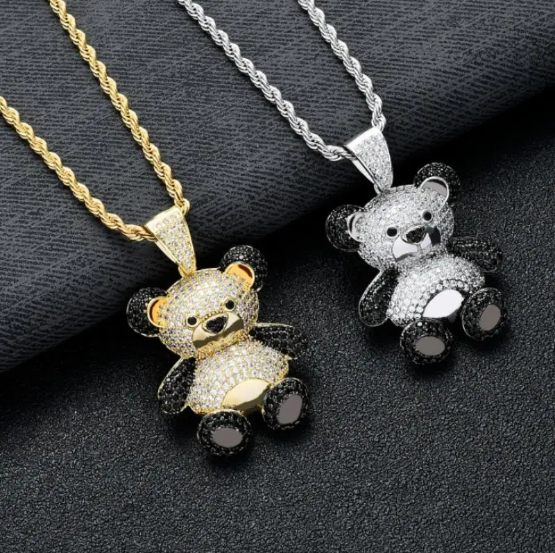 New Exquisite Fashion Cute Bear Pendant Necklace Men and Women Punk Hip Hop Jewelry Anniversary Gift
New Exquisite Fashion Cute Bear Pendant Necklace Men and Women Punk Hip Hop Jewelry Anniversary Gift