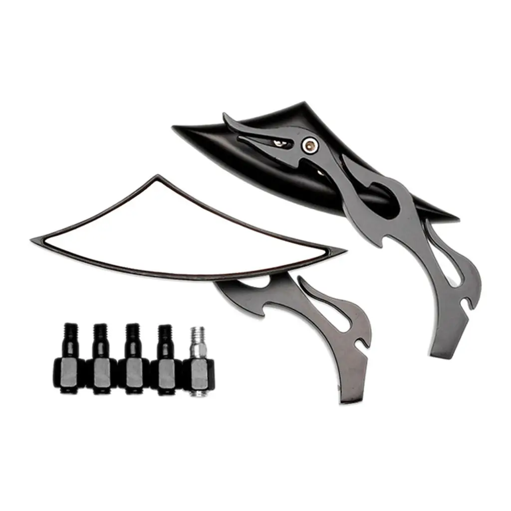 Мотоциклетные боковые зеркала с пламенем для Harley XL
Мотоциклетные боковые зеркала с пламенем для Harley XL