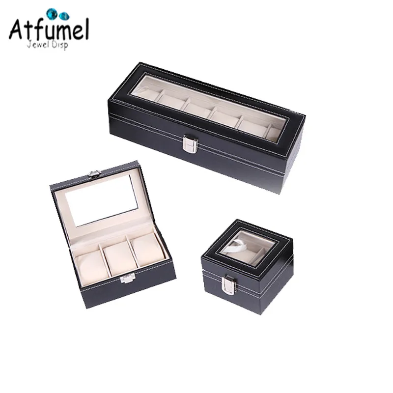 2/3/6 Grid Slots Watch box Convenient Glass Lid Watch Winder Jewelry Wrist Watches Case Holder Display Storage Box Organizer
2/3/6 Grid Slots Watch box Convenient Glass Lid Watch Winder Jewelry Wrist Watches Case Holder Display Storage Box Organizer