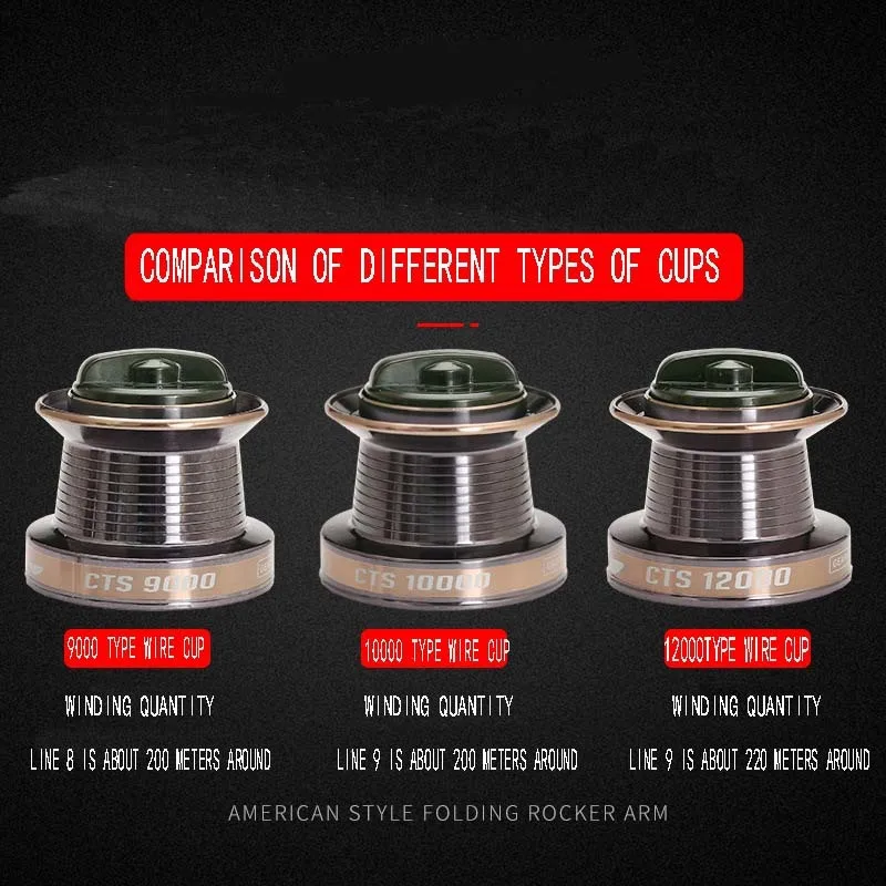 CTS Oblique Mouth Line Cup Dayuan Casting Wheel Anchor Fishing Wheel Line Wheel Spinning Wheel Sea Model 9000/10000/12000
CTS Oblique Mouth Line Cup Dayuan Casting Wheel Anchor Fishing Wheel Line Wheel Spinning Wheel Sea Model 9000/10000/12000