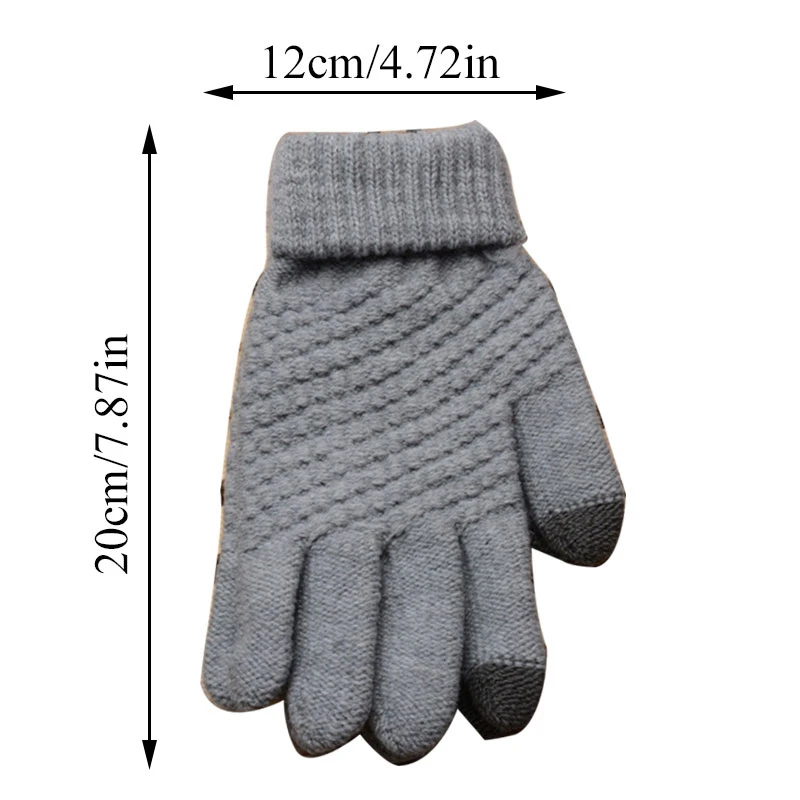 Women's Cashmere Wool Knitted Gloves Winter Warm Thick Touch Screen Gloves Solid Mittens For Mobile Phone Tablet Pad
Women's Cashmere Wool Knitted Gloves Winter Warm Thick Touch Screen Gloves Solid Mittens For Mobile Phone Tablet Pad