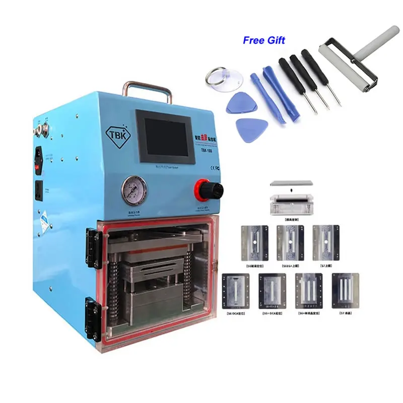 TBK-108 desktop 3 в 1 Многофункциональный слойный ламинатор OCA (OCA клей, TP, ЖК) с формовкой для ремонта Samsung apple mobile
TBK-108 desktop 3 в 1 Многофункциональный слойный ламинатор OCA (OCA клей, TP, ЖК) с формовкой для ремонта Samsung apple mobile