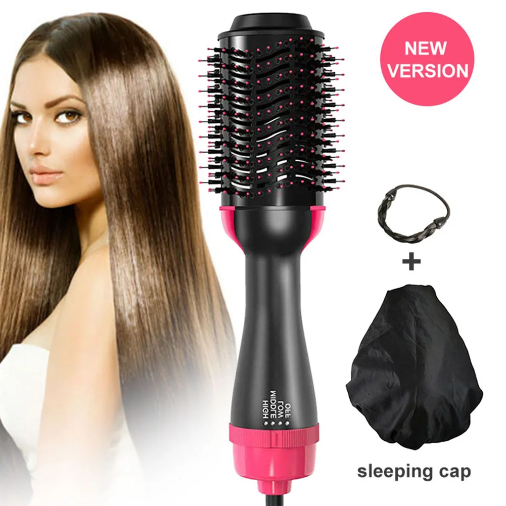 High Quality One Step Hair Dryer Comb Volumizer Brush Straightener Curler+Sleep Cap+2pcs Wig Rope
High Quality One Step Hair Dryer Comb Volumizer Brush Straightener Curler+Sleep Cap+2pcs Wig Rope