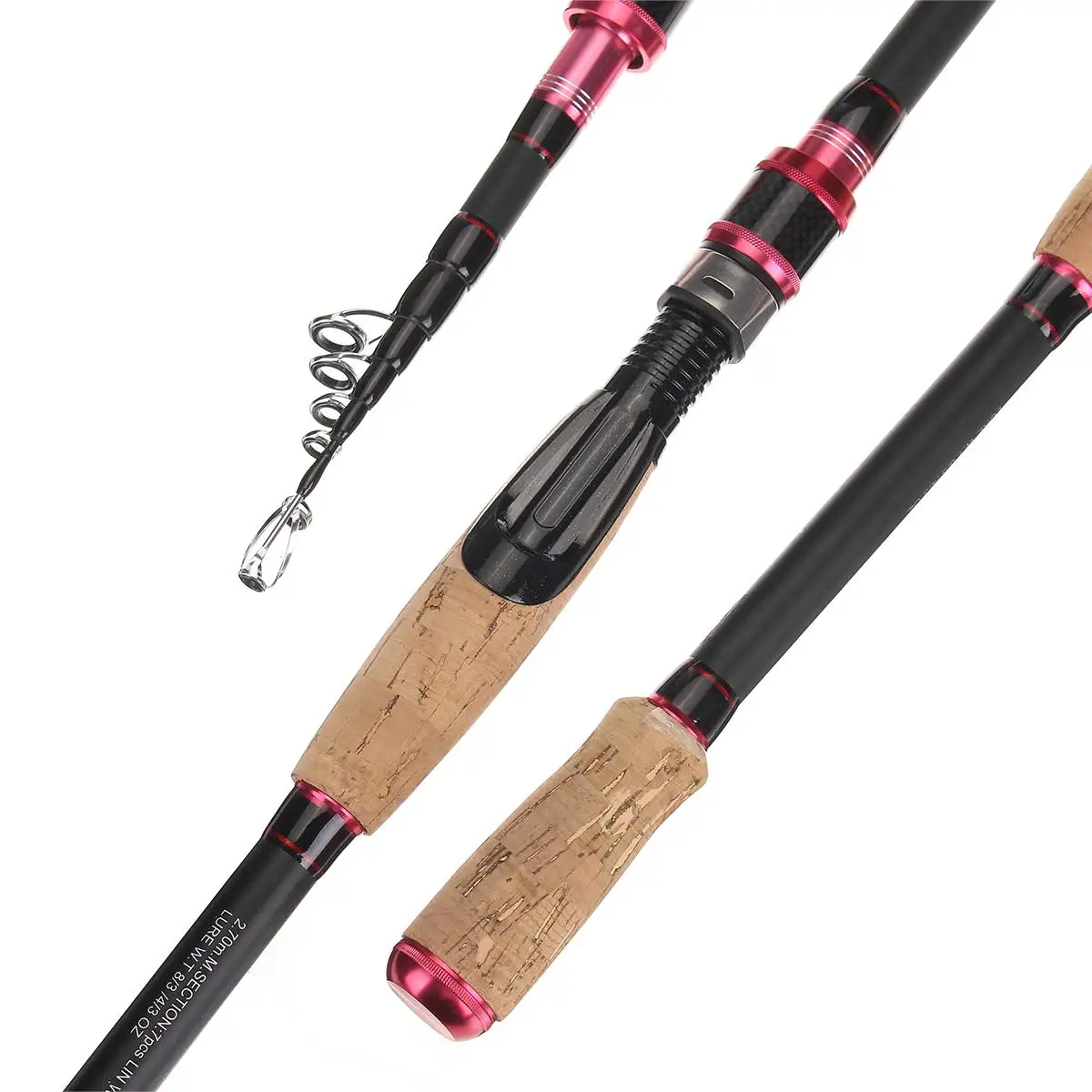 1.98/2.1/2.4/2.7m Carbon Fiber Telescopic Fishing Rod Lightweight Fishing Pole Carp Feeder Spinning Rod Without fishing reel
1.98/2.1/2.4/2.7m Carbon Fiber Telescopic Fishing Rod Lightweight Fishing Pole Carp Feeder Spinning Rod Without fishing reel