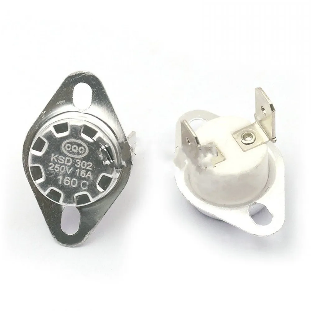 Керамический нормально открытый температурный переключатель KSD302 16 А 250 в 40-100
