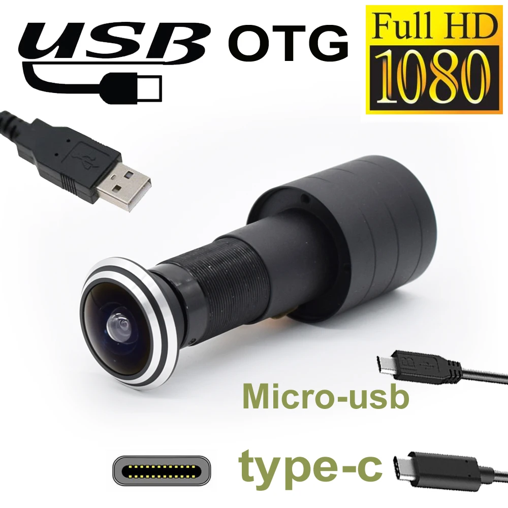 Door Cat Eye Surveillance Wide Angle Lens OTG Type C Micro USB Door Peephole Camera 1.78mm Mini Fisheye Security USB Camera
Door Cat Eye Surveillance Wide Angle Lens OTG Type C Micro USB Door Peephole Camera 1.78mm Mini Fisheye Security USB Camera