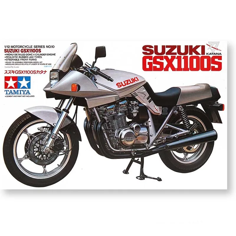 1/12 Original plastic motorcycle Tamiya assembly model Suzuki GSX110S Katana #14010
1/12 Original plastic motorcycle Tamiya assembly model Suzuki GSX110S Katana #14010
