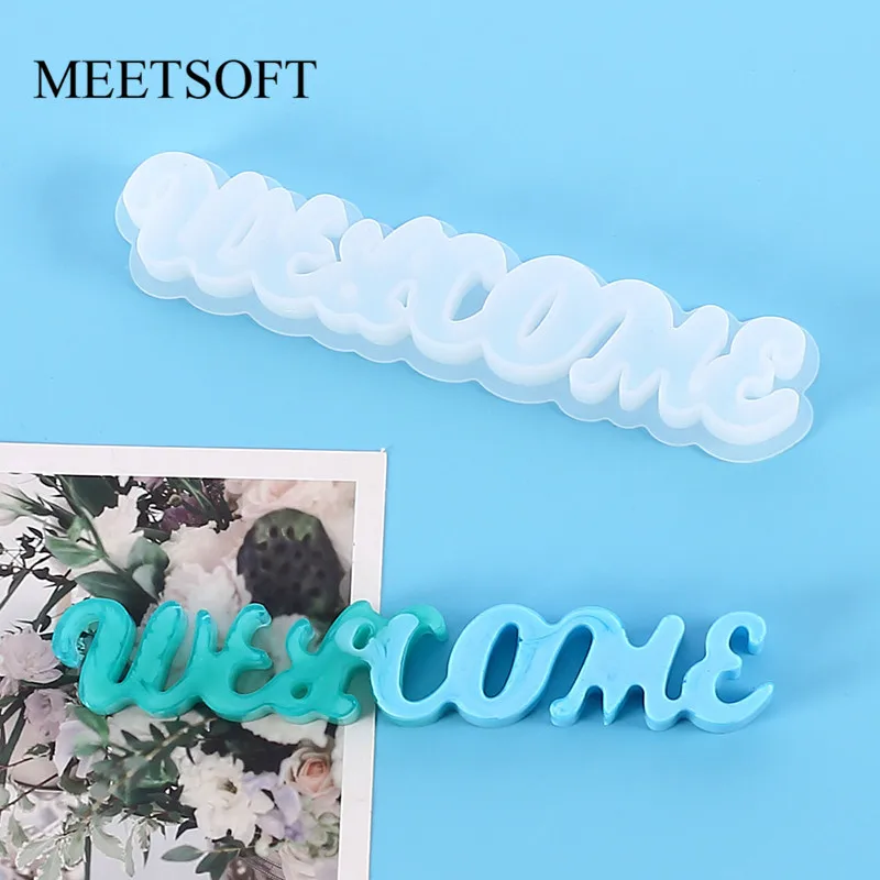 MEETSOFT Welcome Letter decoration Epoxy Resin Silicone Molds of DIY Handmade Making Findings Jewelry decoration Accessory Tools
MEETSOFT Welcome Letter decoration Epoxy Resin Silicone Molds of DIY Handmade Making Findings Jewelry decoration Accessory Tools