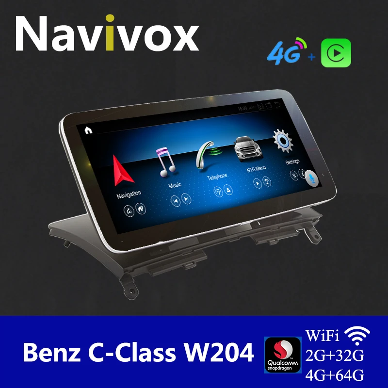 Navivox IPS Qualcomm Snapdragon Car Auto Radio 4G Wireless Carplay Android Display For Benz C-Class W204/S204/AMG/C180 NTG4.0 
Navivox IPS Qualcomm Snapdragon Car Auto Radio 4G Wireless Carplay Android Display For Benz C-Class W204/S204/AMG/C180 NTG4.0