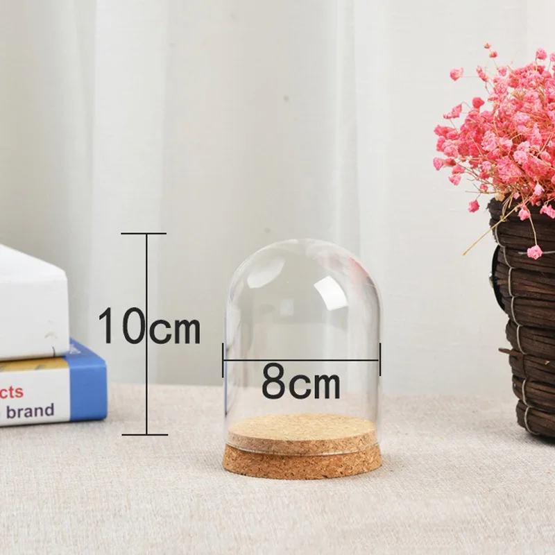 Glass Dome Cover for Flower Succulent Plants Vase with Wood Cork Table Decor DIY Dustproof Case Box Display Stand Table Decor
Glass Dome Cover for Flower Succulent Plants Vase with Wood Cork Table Decor DIY Dustproof Case Box Display Stand Table Decor