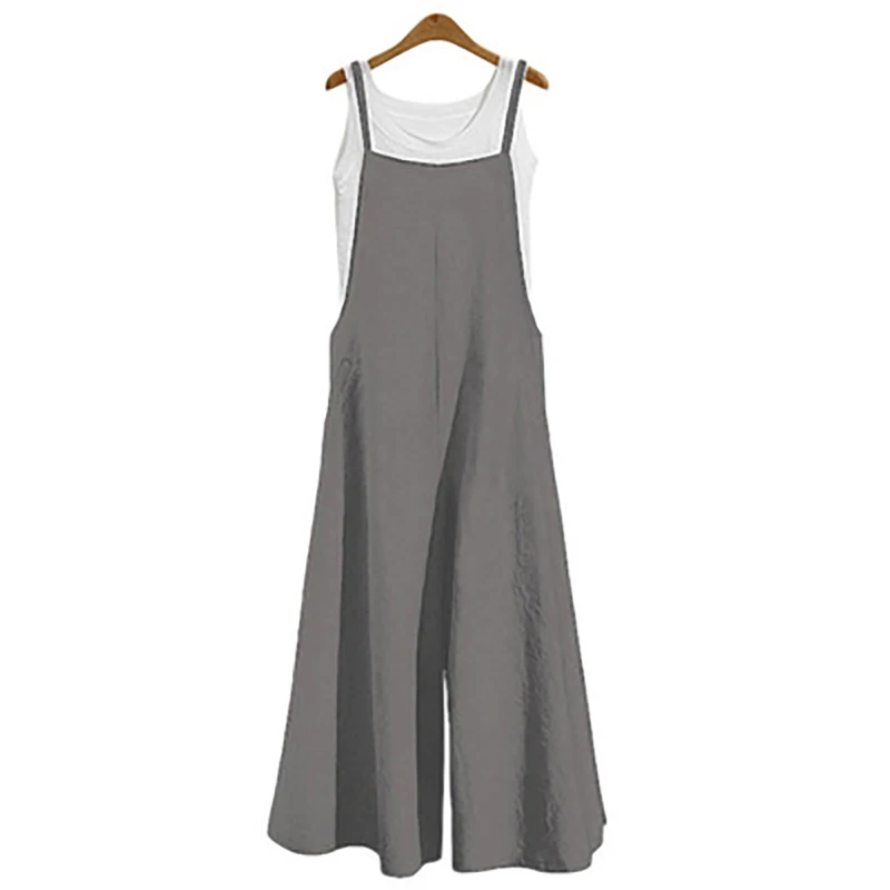 Women Strap Loose Jumpsuit Summer Casual Wide Leg Pants Solid Dungaree Bib Overalls Sleeveless Oversized Cotton Linen Jumpsuits
Women Strap Loose Jumpsuit Summer Casual Wide Leg Pants Solid Dungaree Bib Overalls Sleeveless Oversized Cotton Linen Jumpsuits