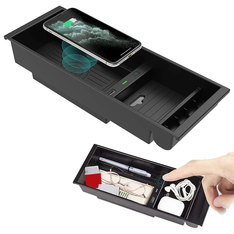 10W Car Wireless Charger Center Console Storage Box Wireless Charger Pad for Ford F150 F-150 2009-2021
10W Car Wireless Charger Center Console Storage Box Wireless Charger Pad for Ford F150 F-150 2009-2021