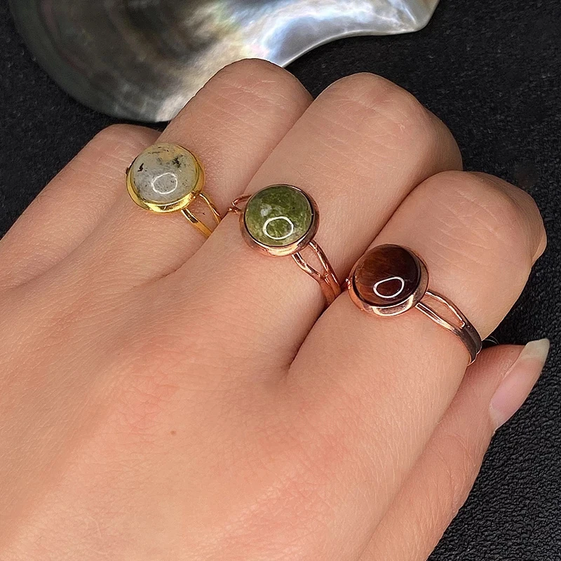 Handmake Natural Stone Open Ring for Women Bohemian Fashion Pink Cystal Malachite White Jade Wedding Ring Adjustable
Handmake Natural Stone Open Ring for Women Bohemian Fashion Pink Cystal Malachite White Jade Wedding Ring Adjustable