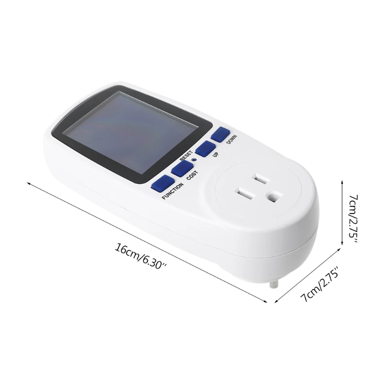 Power Meter UK Plug Power Monitor Watts Meter Electricity Usage Cost Kwh Analyzer LCD Backlight Electricity Monitor 
Power Meter UK Plug Power Monitor Watts Meter Electricity Usage Cost Kwh Analyzer LCD Backlight Electricity Monitor