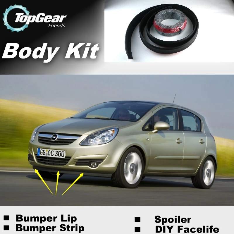 Бампер губы для Opel Corsa C D Vita Barina/верхняя Шестерня магазин спойлера тюнинга