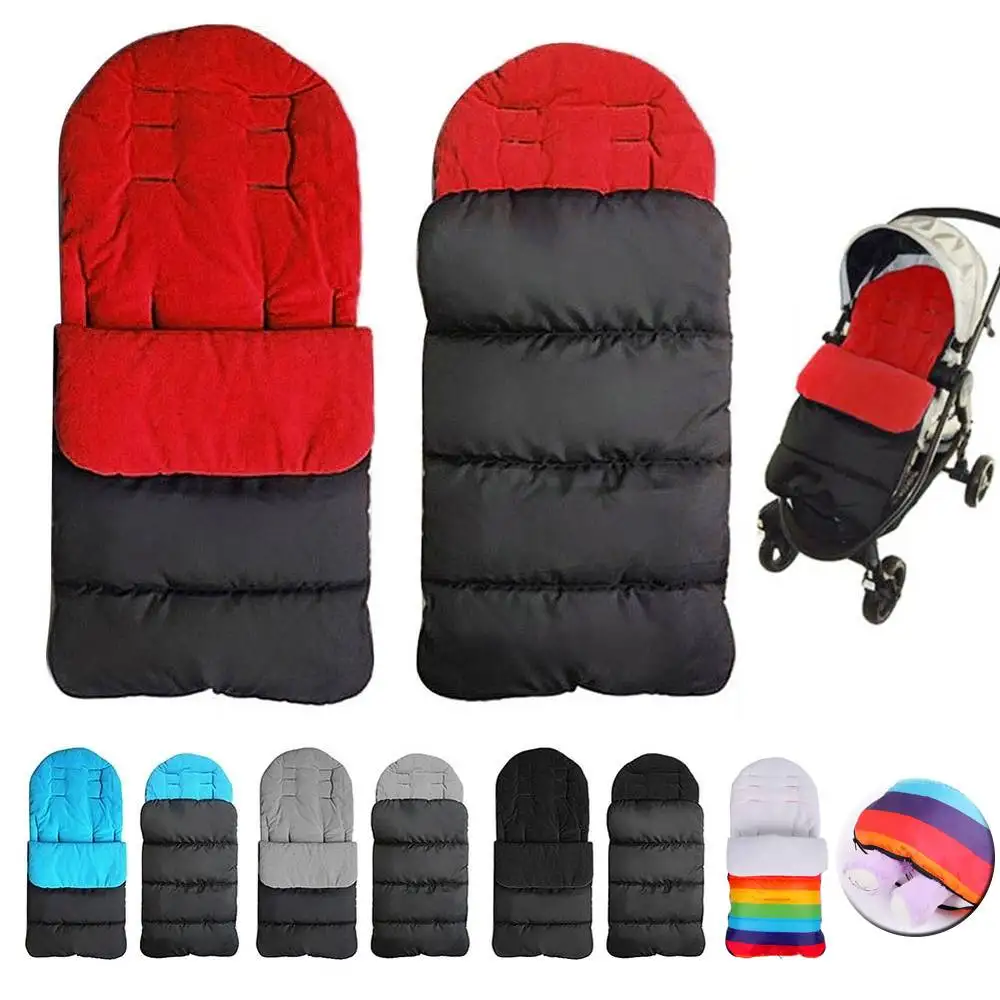 

Зимняя универсальная муфта для ног для маленьких детей, Удобная подкладка для коляски, спальный мешок, ветрозащитный теплый толстый хлопко...