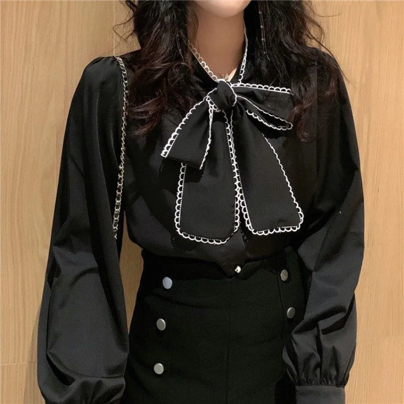 Женские рубашки с длинным рукавом, дамские блузки, винтажная Милая Свободная рубашка с бантом, блузка для девочек, повседневные весенние че...
Женские рубашки с длинным рукавом, дамские блузки, винтажная Милая Свободная рубашка с бантом, блузка для девочек, повседневные весенние че...