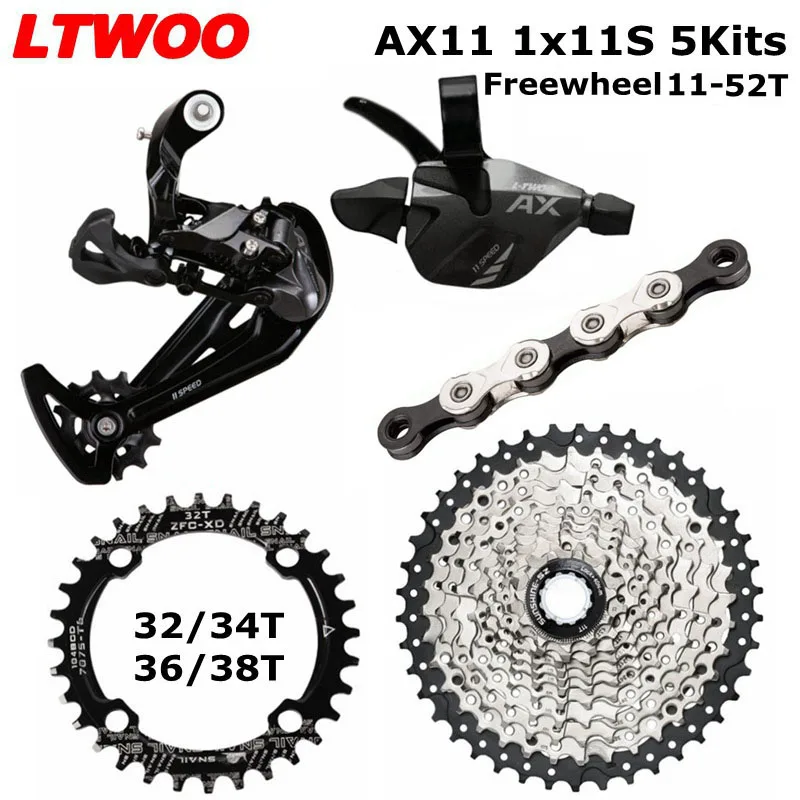 LTWOO AX11 11 Speed Trigger Shifter + Rear Derailleur 11s + SUNSHINE Cassette 52T / Chainrings + KMC X11 Chain, PCR BEYOND M7000
LTWOO AX11 11 Speed Trigger Shifter + Rear Derailleur 11s + SUNSHINE Cassette 52T / Chainrings + KMC X11 Chain, PCR BEYOND M7000