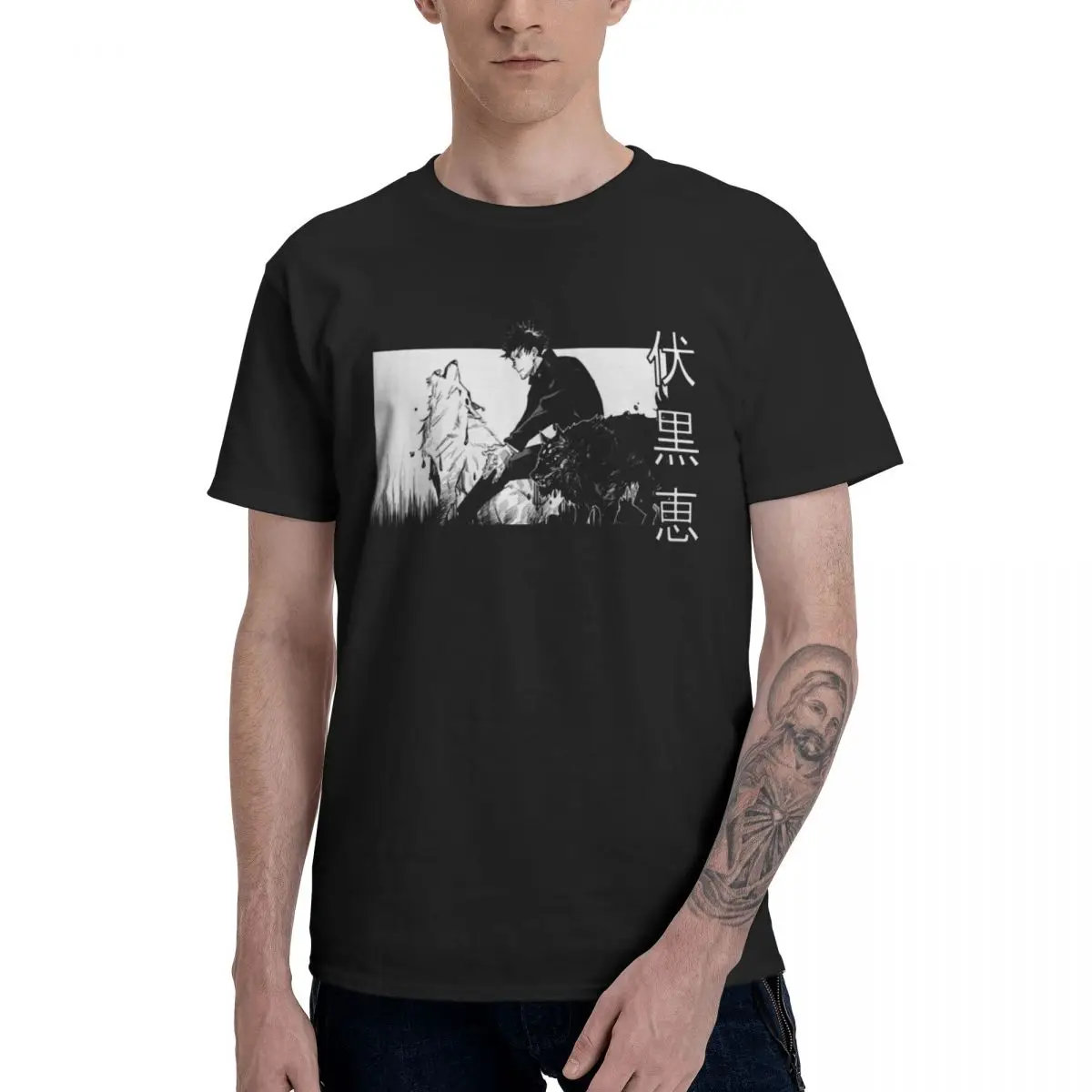 Man Tee Shirt Megumi Fushiguro Jujutsu Kaisen Comfortable 2021 New Arrival Round Neck Hip Hop Short Sleeve
Man Tee Shirt Megumi Fushiguro Jujutsu Kaisen Comfortable 2021 New Arrival Round Neck Hip Hop Short Sleeve