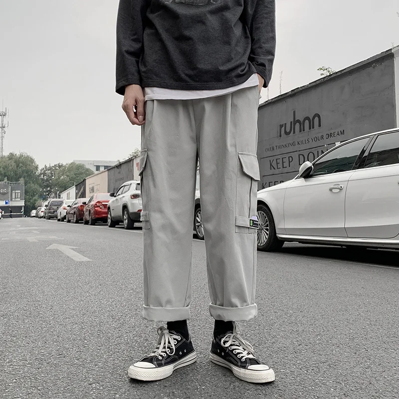 New Men's Pants Harajuku Fashion Korean Streetwear Jogger Pants Men Casual Men Clothing Elastic Waist Cargo Pants Men Trousers
New Men's Pants Harajuku Fashion Korean Streetwear Jogger Pants Men Casual Men Clothing Elastic Waist Cargo Pants Men Trousers