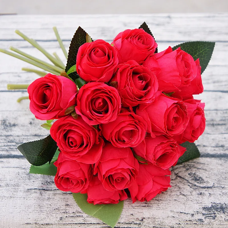 18pcs/lots Artificial Rose Flowers Wedding Bouquet Silk Rose Flower For Home Party Decoration Fake Flowers Christmas Flowers
18pcs/lots Artificial Rose Flowers Wedding Bouquet Silk Rose Flower For Home Party Decoration Fake Flowers Christmas Flowers