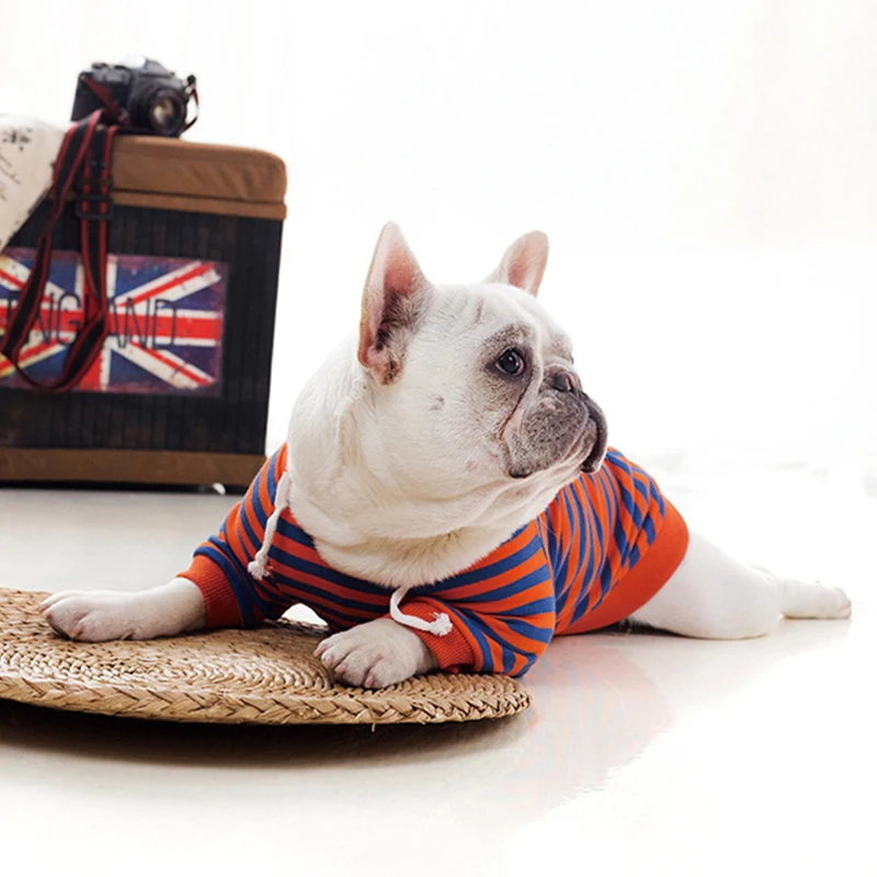 Striped Dog Hoodie Winter French Bulldog Clothes For Dogs Pets Clothing Cotton Dog Clothes Pet Clothing For Dogs Outfits Costume 
Striped Dog Hoodie Winter French Bulldog Clothes For Dogs Pets Clothing Cotton Dog Clothes Pet Clothing For Dogs Outfits Costume