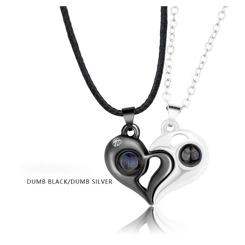 Fashion Heart Couple Necklace Magnetic Attraction Projection Valentine's Day Pendant Choker Jewelry For Women Girls Necklace
Fashion Heart Couple Necklace Magnetic Attraction Projection Valentine's Day Pendant Choker Jewelry For Women Girls Necklace