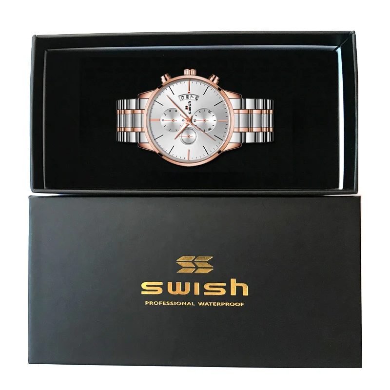SWISH 2020 Men Chronograph Watches Luxury Brand Fashion Casual Military Quartz Wristwatches Sports Waterproof Watch Male Reloj
SWISH 2020 Men Chronograph Watches Luxury Brand Fashion Casual Military Quartz Wristwatches Sports Waterproof Watch Male Reloj