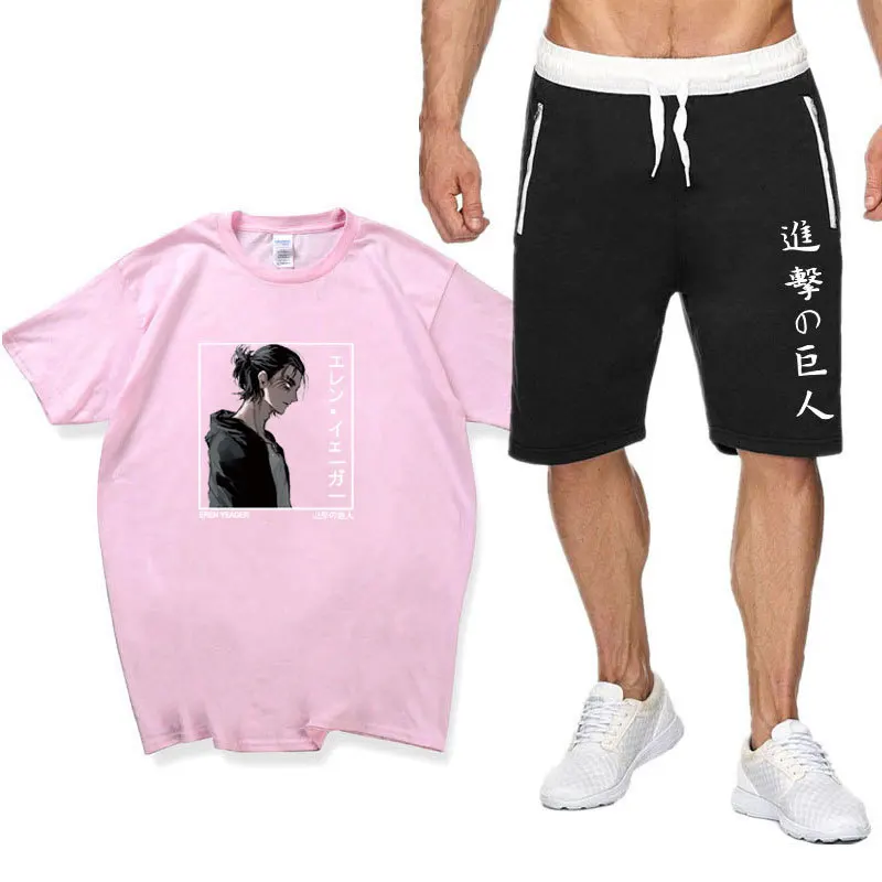 Anime Attack On Titan Men'S Sets 2021 New Summer T-Shirts+Shorts Sweatpants Jogging Japanese Streetwear T Shirt For Men Clothing
Anime Attack On Titan Men'S Sets 2021 New Summer T-Shirts+Shorts Sweatpants Jogging Japanese Streetwear T Shirt For Men Clothing