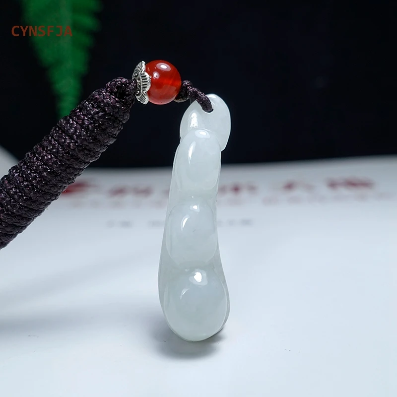 CYNSFJA Real Certified Natural Grade A Emerald Jade Lucky Amulets Wealthy Bean Jade Pendant Hand-carved High Quality Best Gifts
CYNSFJA Real Certified Natural Grade A Emerald Jade Lucky Amulets Wealthy Bean Jade Pendant Hand-carved High Quality Best Gifts