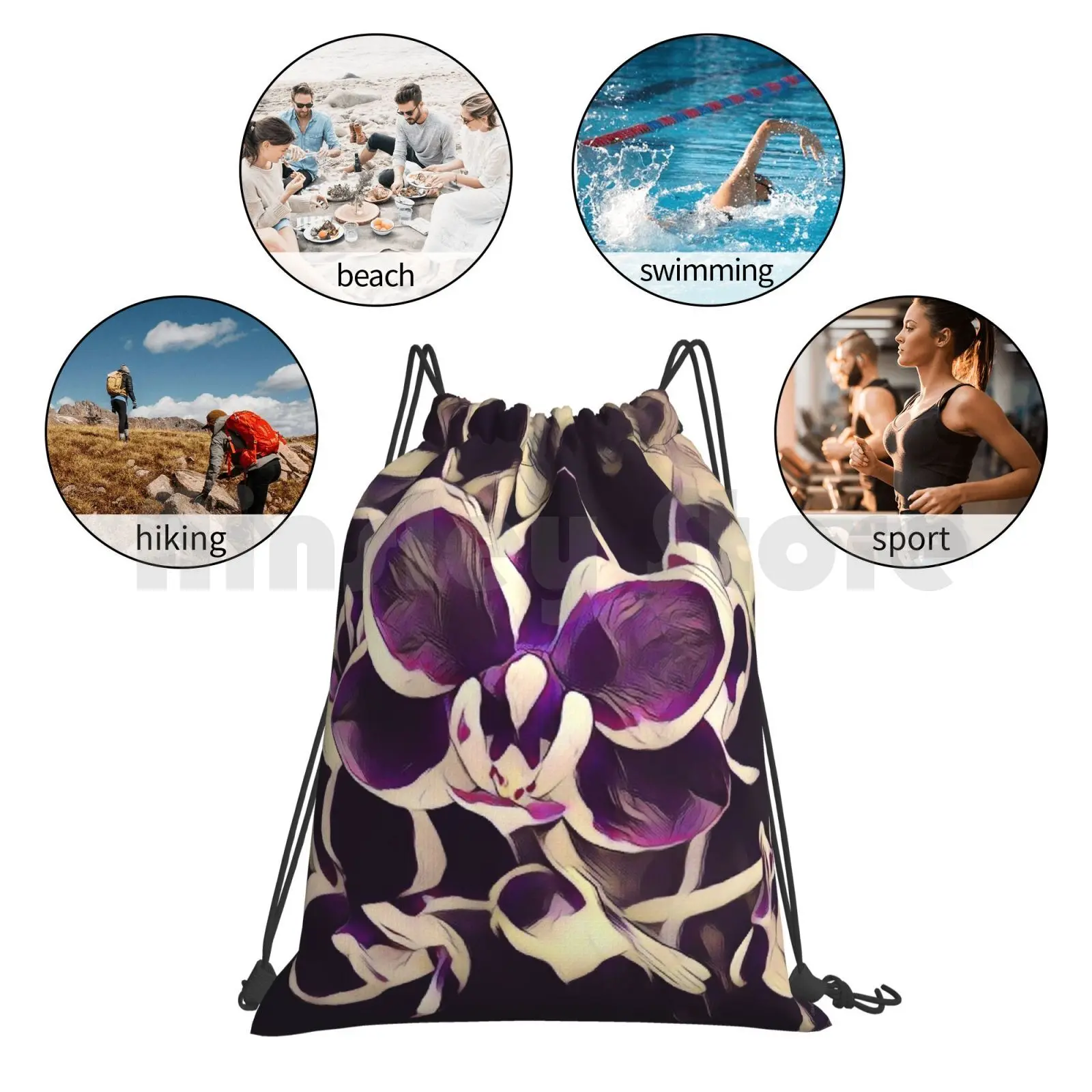 Purple Orchids Art Prints-More Styles Available Backpack Drawstring Bags Gym Bag Waterproof Artprints Graphics Unique
Purple Orchids Art Prints-More Styles Available Backpack Drawstring Bags Gym Bag Waterproof Artprints Graphics Unique