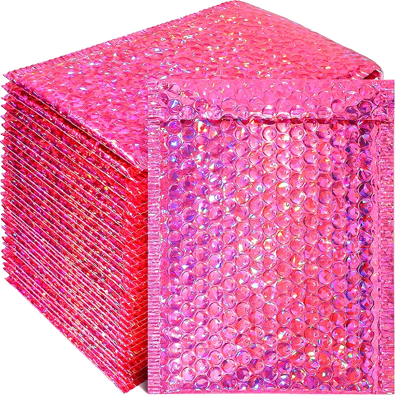 New 50PCS/Pack Laser Rose Red Packaging Shipping Bubble Mailer Gold Foil Plastic Padded Envelopes Gift Bag Mailing Envelope Bag
New 50PCS/Pack Laser Rose Red Packaging Shipping Bubble Mailer Gold Foil Plastic Padded Envelopes Gift Bag Mailing Envelope Bag