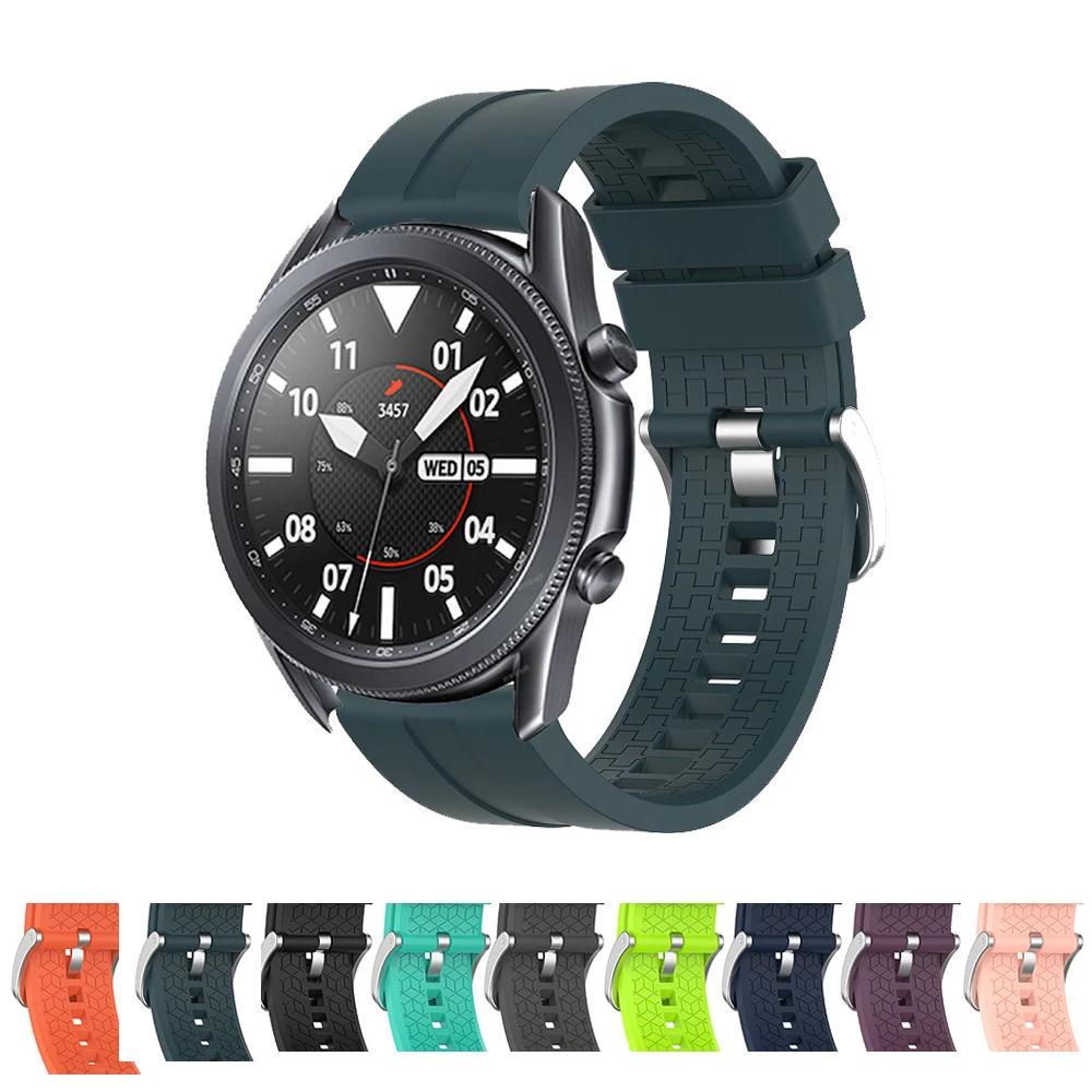 Силиконовый ремешок для наручных часов Samsung Galaxy Watch 3 45 мм, спортивный ремешок для Samsung galaxy watch 46 мм, ремешок для часов Gear S3
Силиконовый ремешок для наручных часов Samsung Galaxy Watch 3 45 мм, спортивный ремешок для Samsung galaxy watch 46 мм, ремешок для часов Gear S3
