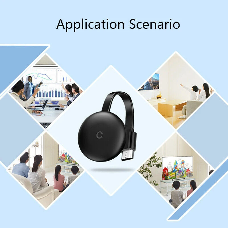 1080P Wireless Media Streaming Player Charcoalor HDMI-compatible Dual Band WiFI Media Video Streaming for Chromecast Generation
1080P Wireless Media Streaming Player Charcoalor HDMI-compatible Dual Band WiFI Media Video Streaming for Chromecast Generation