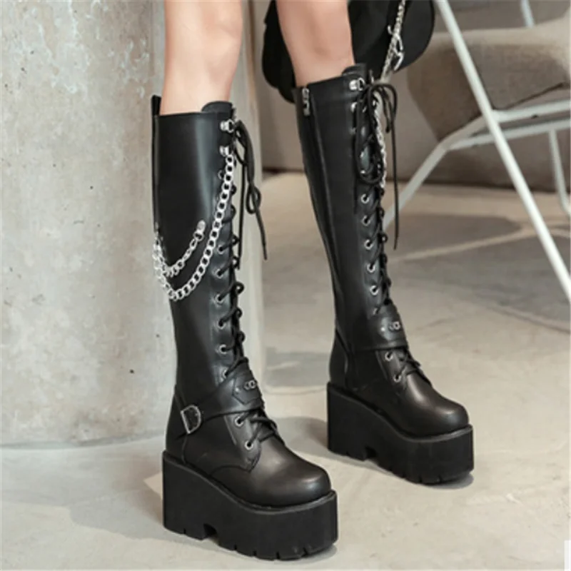 New Waterproof Taichung Tube Martin Women's Boots Metal Chain Thick Bottom Ladies Short Boots Spring and Autumn Single Boots
New Waterproof Taichung Tube Martin Women's Boots Metal Chain Thick Bottom Ladies Short Boots Spring and Autumn Single Boots