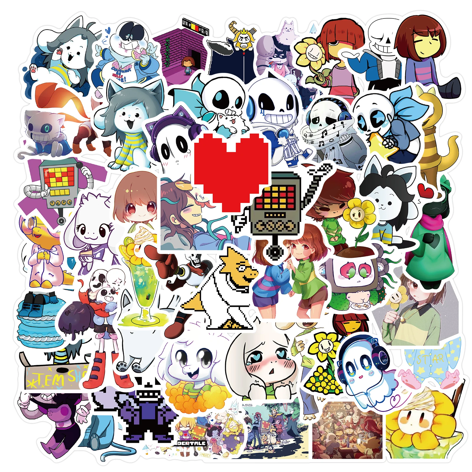 10/50Pcs New Games Undertale Stickers Anime Decal Laptop Motorcycles Luggage Skateboards Computer Phone Kids Stickers Gift Toy
10/50Pcs New Games Undertale Stickers Anime Decal Laptop Motorcycles Luggage Skateboards Computer Phone Kids Stickers Gift Toy