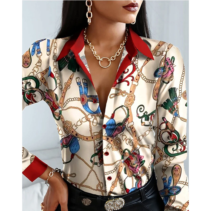 Female Clothes Vintage Long Sleeve Colorful Print Blouse Women Spring Fashion 2021 Office Lady Shirt Slim Office Lady Shirt Tops
Female Clothes Vintage Long Sleeve Colorful Print Blouse Women Spring Fashion 2021 Office Lady Shirt Slim Office Lady Shirt Tops