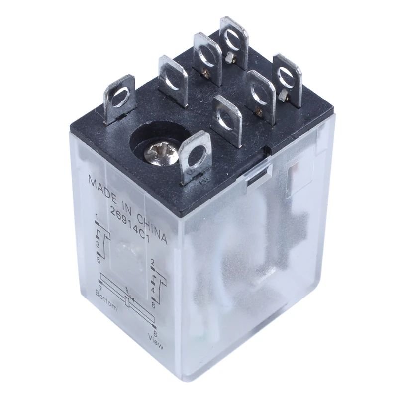 JQX 13F LY2 DC 12V Катушка 8 Pin DPDT зеленый светодиодный электронное реле|Реле| |