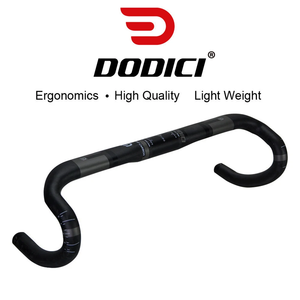 DODICI 380mm 400mm 420mm 440mm Matte full Carbon Fiber 31.8mm Road Handlebar Ultralight Bent Bar Bicycle cycling accessories
DODICI 380mm 400mm 420mm 440mm Matte full Carbon Fiber 31.8mm Road Handlebar Ultralight Bent Bar Bicycle cycling accessories