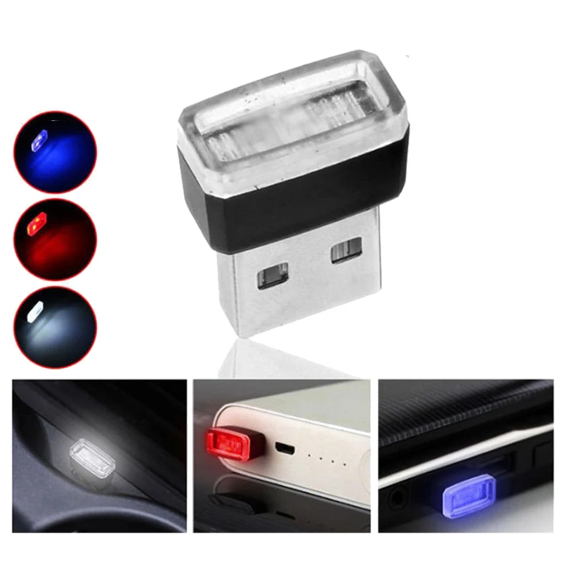 Фото 1 х декоративная USB лампа для стайлинга автомобиля светодиодное освещение