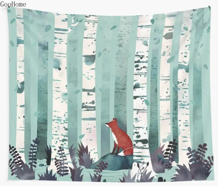 The Birches Fox Forest Wall Tapestry Cover Beach Towel Throw Blanket Picnic Yoga Mat Home Decoration
The Birches Fox Forest Wall Tapestry Cover Beach Towel Throw Blanket Picnic Yoga Mat Home Decoration