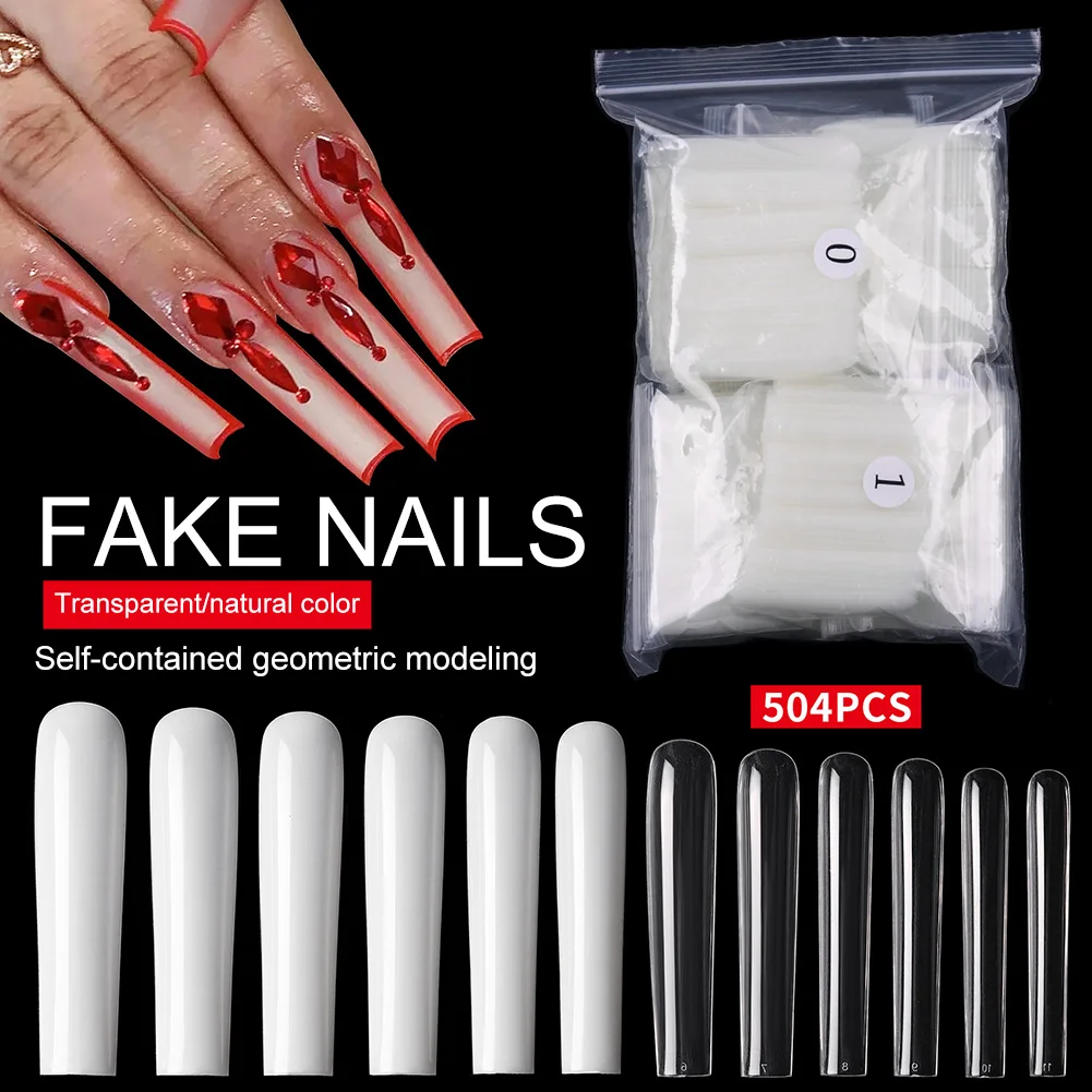 Long Coffin Fake Nails ABS Ballerina Full Coverage False Nail Tips Clear/Natural Nail Tips for Nail Art Decoration
Long Coffin Fake Nails ABS Ballerina Full Coverage False Nail Tips Clear/Natural Nail Tips for Nail Art Decoration