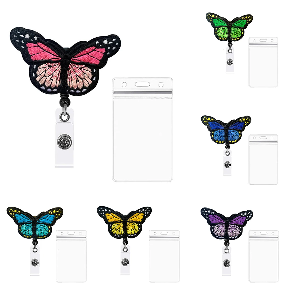 1pcs New Butterfly Retractable Nurse Badge Reel Clip Embroidery Badge Holder Students Doctor Id Card Holder
1pcs New Butterfly Retractable Nurse Badge Reel Clip Embroidery Badge Holder Students Doctor Id Card Holder