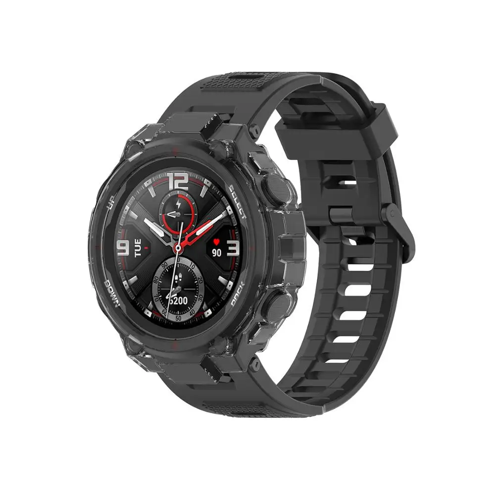 Translucent TPU silicone protective shell for Amazfit t rex Smartwatch accessories For Amazfit T-REX Case Cover
Translucent TPU silicone protective shell for Amazfit t rex Smartwatch accessories For Amazfit T-REX Case Cover